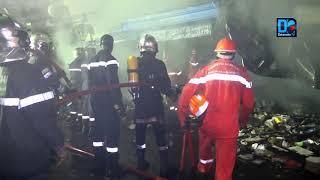 Incendie sur l'avenue Emile Badiane  Plusieurs cantines réduites en cendre