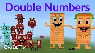 Double Numbers Song | Skip Counting Songs for Kids | Minecraft Numberblocks Counting Songs