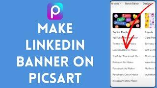 How to Create LinkedIn Cover Art on PicsArt 2024 | Design LinkedIn Banner