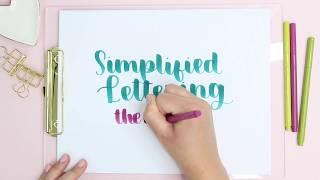 A Beginner Handlettering Course: Simplified Lettering by How to Handletter!