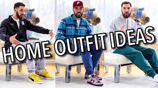 6 HOME OUTFIT IDEAS! COZY CASUAL STYLISH OUTFITS FOR GUYS - HOW TO HAVE STYLE FROM HOME