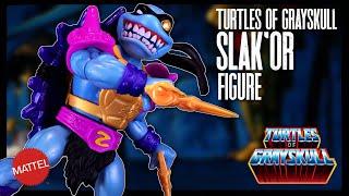 Mattel Masters Of The Universe Turtles Of Grayskull Sla'kor Figure | @TheReviewSpot