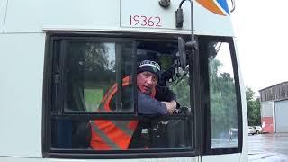 Tameside Stagecoach - "Friendly Driver Stops For A Chat" - Ashton Bus Depot - Stalybridge England.