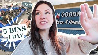 Thrift With Me at *ALL 5* Goodwill Outlet (Bins) Stores in Houston, TX in ONE DAY!