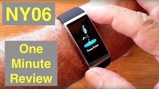 RUNDOING NY06 IP68 Waterproof Continuous Heart Rate/Blood Pressure Smartwatch: One Minute Overview