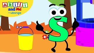 Learn Letter S! | The Alphabet with Akili | Cartoons for Preschoolers