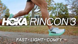 Hoka Rincon 3:  Fast, light, responsive, race shoe that is also comfortable!