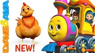  Farm Animals Train | Learn Farm Animals & Animal Sounds | Educational Videos from Dave and Ava 