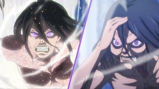 Grisha Takes Frieda's Founder Powers - Mappa VS Wit Studio - Episode 43 VS Episode 80