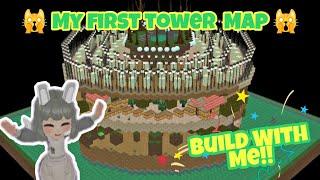 Build With ME!! My first time building a Tower Parkour | Granny's House Online