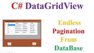 C# DataGridView MySQL  -  Custom Endless Paging