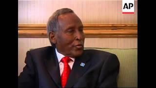 Somalian president says he is "healthy" during hospital stay