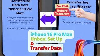 iPhone16 Pro Max  Unbox, Set Up and Transfer from another iPhone #iphone16 #iphone16promax #iphone