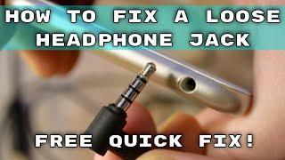 How to Fix a Loose Headphone Jack - 3.5mm Loose Headphone Connection Quick Fix!