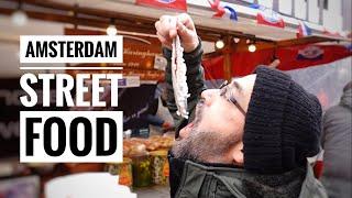 Dutch Street Food at Albert Cuyp Market in Amsterdam