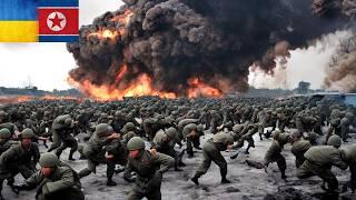 1 MINUTE AGO! Huge North Korean Tank Convoy Stopped and Burned by Ukraine Anti-Tank Guided Missile