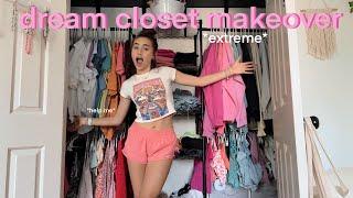 aesthetic closet organization makeover *extreme*