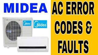 MIDEA  AIR CONDITIONER  FAULT ERROR CODES  || ALL AC ERROR CODES | MIDEA AC OUTDOOR _INDOOR  ERROR