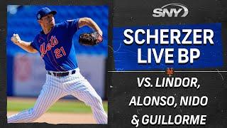 Watch Max Scherzer face Francisco Lindor, Pete Alonso, and Tomas Nido in live BP | SNY