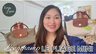 THE BAG REVIEW: LONGCHAMP LE PLIAGE MINI | POUCH WITH HANDLE | HOW TO CONVERT TO CROSSBODY W/O HOLES