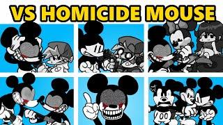 Friday Night Funkin' Vs Homicide Mouse | Sunday Night Suicide | All Songs