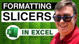 Excel in Depth - Formatting Slicers: Episode 1241