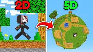 Paso de Minecraft 2D a Minecraft 5D