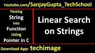 Search a character in string by passing string into function using pointer in c