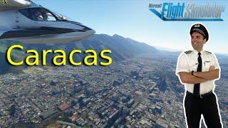 Paseo de Avion Caracas VENEZUELA con Flight Simulator 2020 | Maiquetia - La Carlota | En el ICON A5