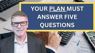 5 Essential Questions Your Retirement Plan Must Address