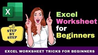 Excel for Beginners Tutorial Lesson 3  - Understanding Excel Worksheet in Minutes