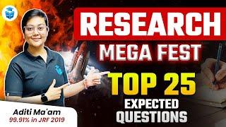 UGCNET 2024 Research Aptitude Revision | UGC NET Paper 1 Research Top Expected Questions | Aditi Mam