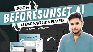 BeforeSunset AI Tutorial & Review 2024 - AI Task Manager,  AI To-Do List Planner, AI Scheduling