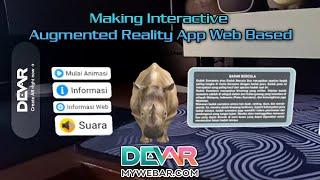 How To Make Interactive Augmented Reality Web Based | MyWebAR Tutorial