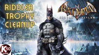 Batman: Arkham Asylum (PC) / 100% Hard Playthrough / Riddler Trophy Cleanup - [2K/60fps]