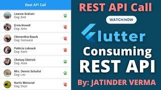 Consuming REST API in flutter | REST API call in flutter using http package