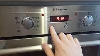 Как настроить часы на духовке Electrolux!