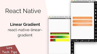 React Native: Linear Gradient (using react-native-linear-gradient)