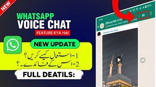 Whatsapp New Feature Voice Chat | Whatsapp Voice Chat Kya Hai