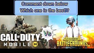 PUBG vs call of duty.Which one is the best? ببجي ضد كول اوف ديوتي