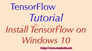 Installing TensorFlow on Windows 10