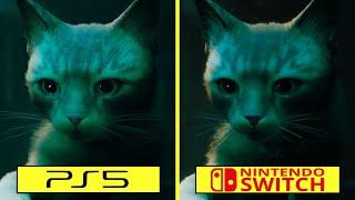 Stray Nintendo Switch vs PS5 Early Graphics Comparison