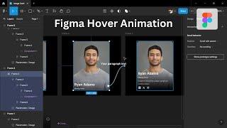 How to Create an Animated Image Card with Hover Effect in Figma | UI/UX Design Tutorial