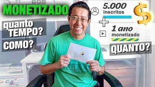 QUANTO GANHA CANAL PEQUENO YOUTUBER INICIANTE | como monetizei – dicas como monetizar!