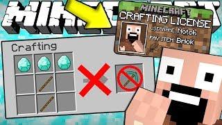 If You Couldn't CRAFT Without a CRAFTING LICENSE | Minecraft