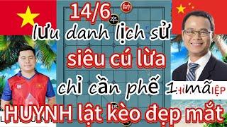 lưu danh lịch sử ! siêu cú lừa chỉ cần phế 1 mã HUYNH lật kèo đẹp mắt - cờ tướng hay 4k