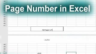 How to Add Page Number in Microsoft Excel 2017