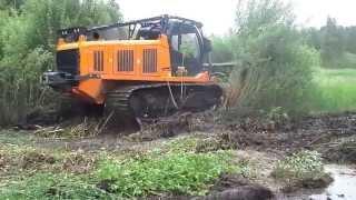 PrimeTech PT-300 forest mover, mulcher with Prime Tech PT300 FAE wood cutter from info@wifiplug.eu