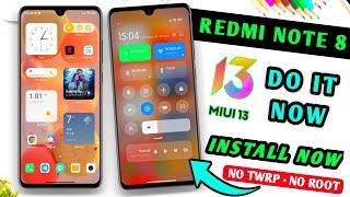 Redmi Note 8 Miui 13? | Install Widget, Music Controls, Bring Back Blur | Redmi Note 8 New Update