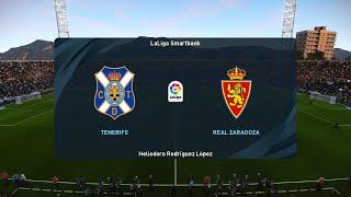 Tenerife vs Real Zaragoza - Heliodoro Rodriguez Lopez | 02/04/2022 | PES 2021 Gameplay